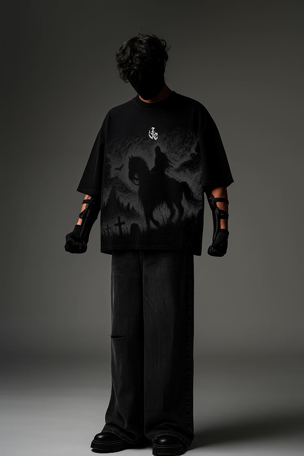 DARK FAITH OVERSIZED TEE